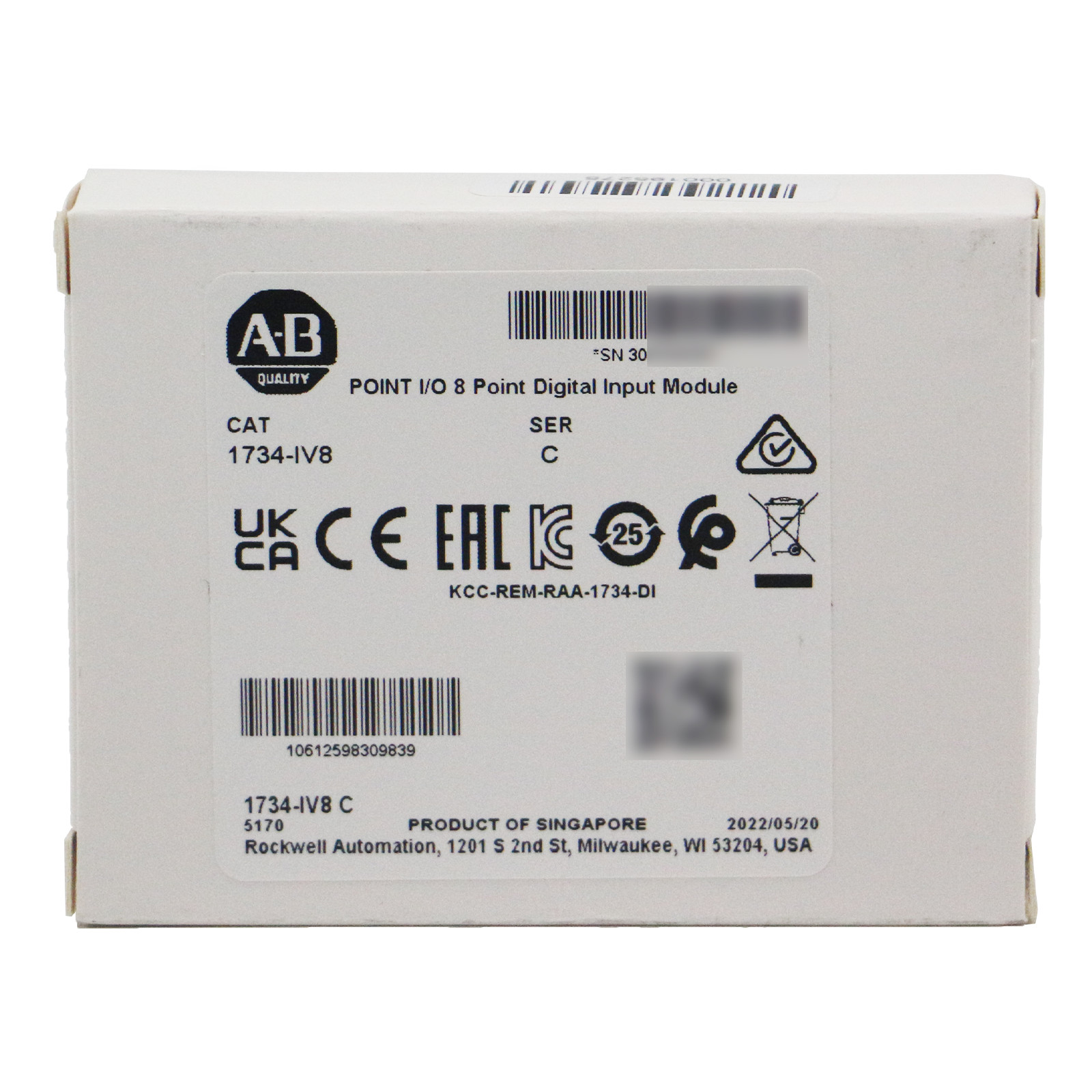 NEW Allen Bradley 1734-IV8 I/O 8 Points Digital Input Module