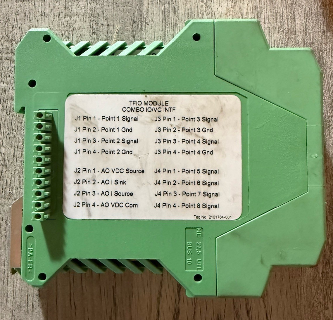 ABB 2100412 TFIO Valve Control Module Used