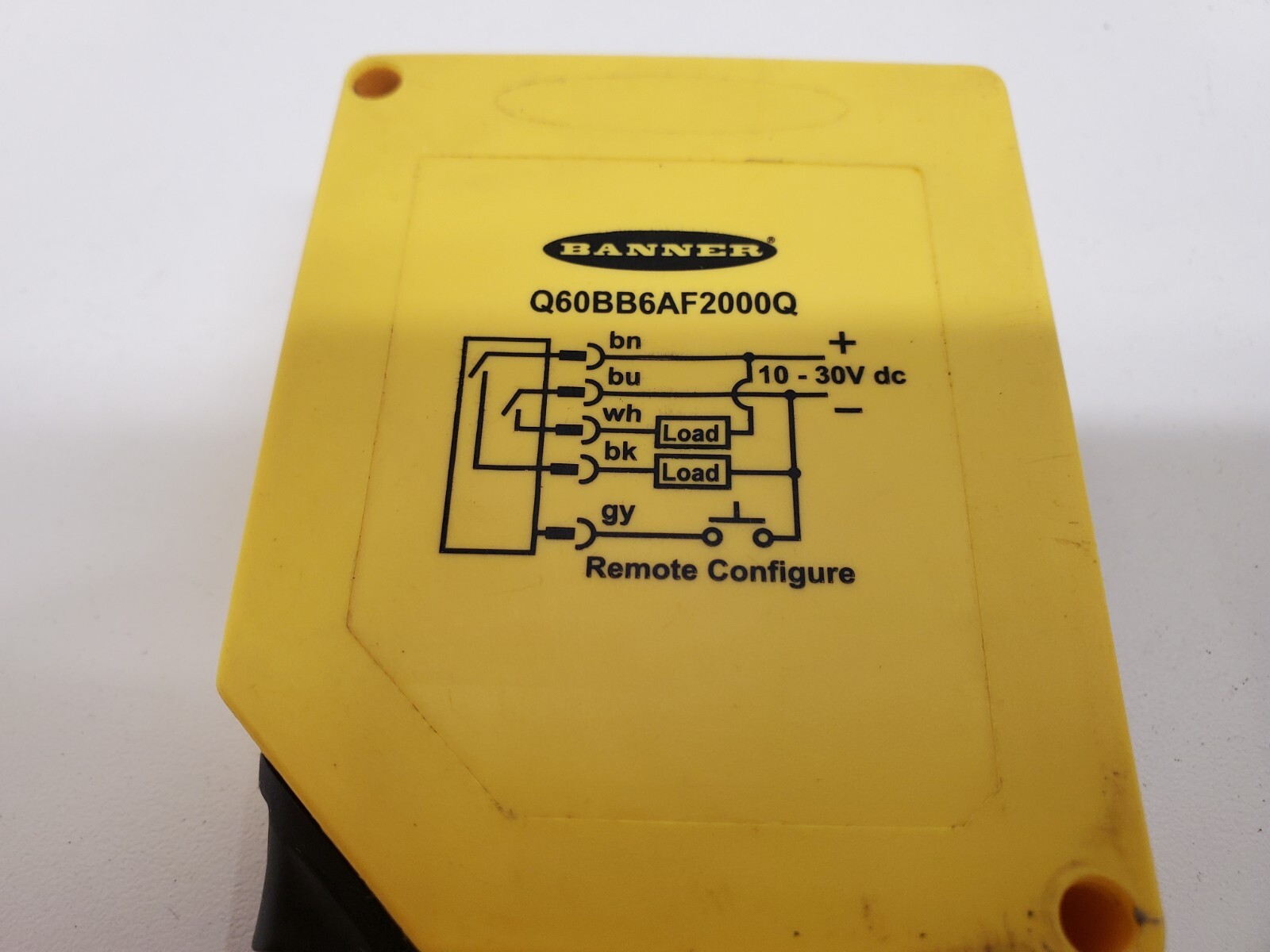 GUARANTEED! BANNER PHOTOELECTRIC SENSOR SWITCH Q60BB6AF2000Q