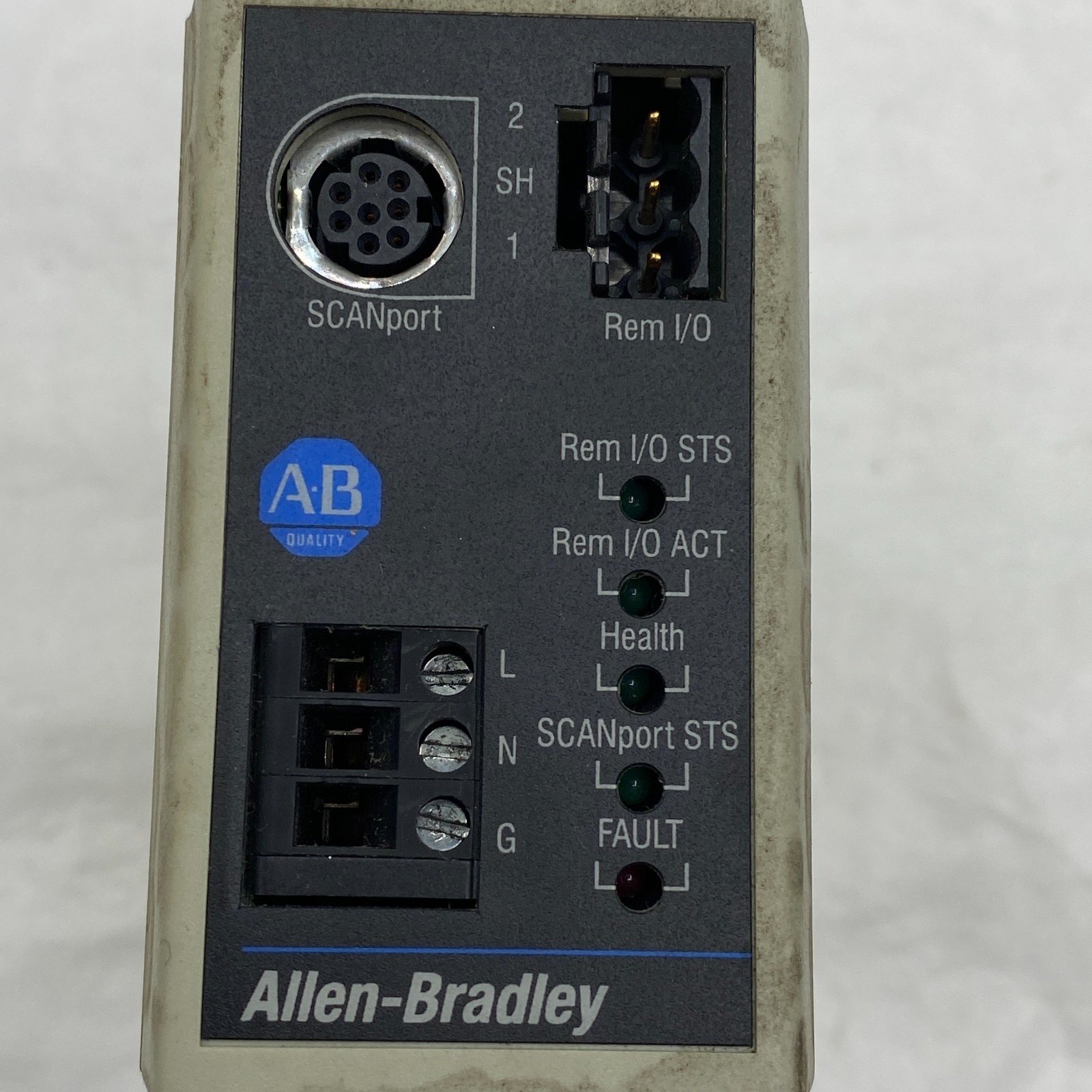 ALLEN BRADLEY AB 1203-GD1 COMMUNICATIONS MODULE REMOTE I/O SER-C 120/240V