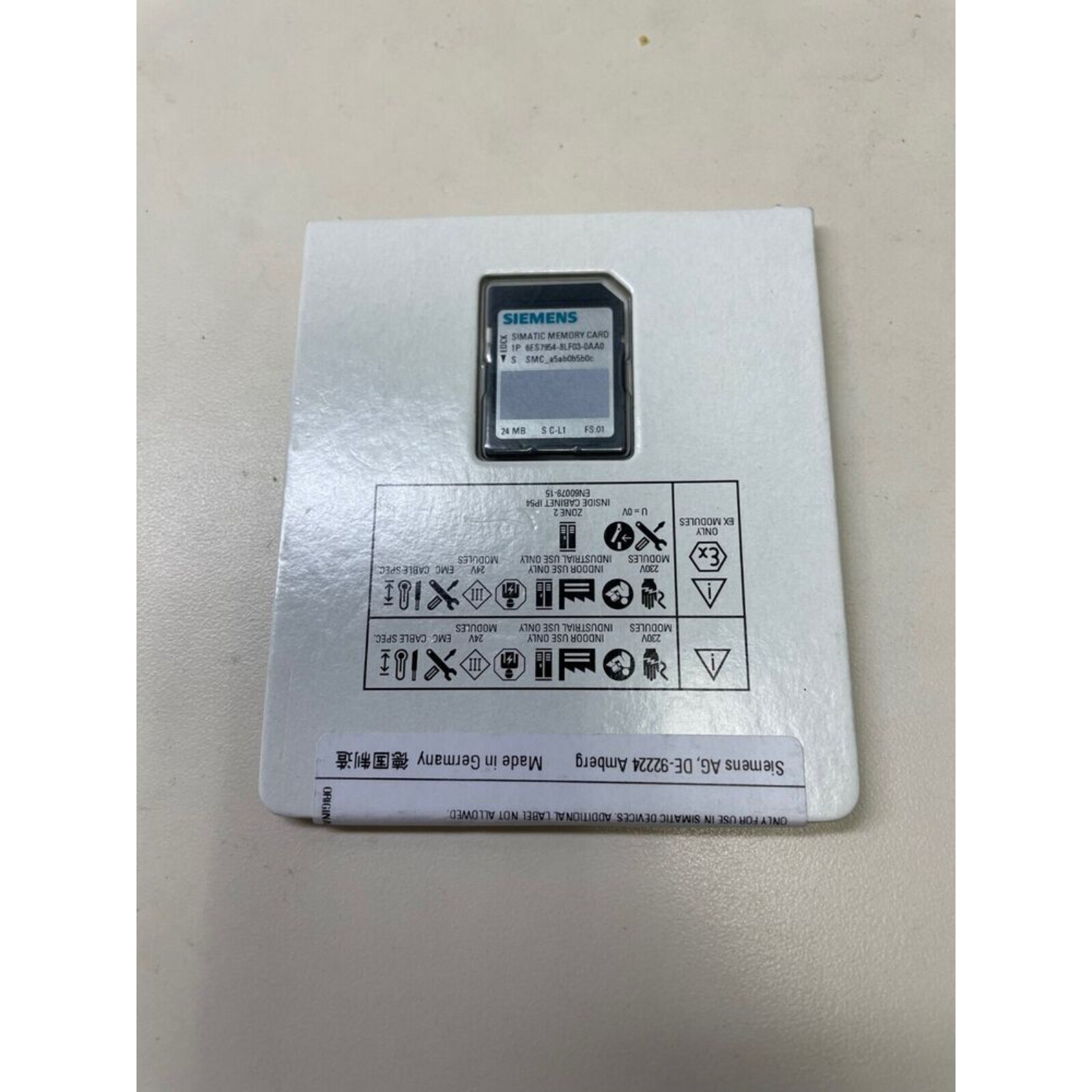New Siemens 6ES7954-8LF03-0AA0 S7 MEMORY CARD FOR S7-1X00 6ES7954-8LF03-0AA0