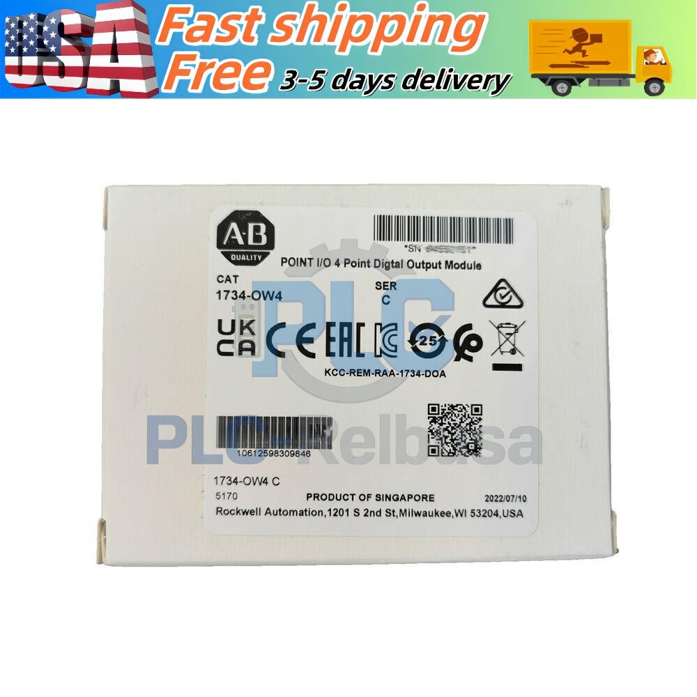 New AB 1734-OW4 Point I/O 4 Point Digital Output Module 1734OW4 In US Free Tax