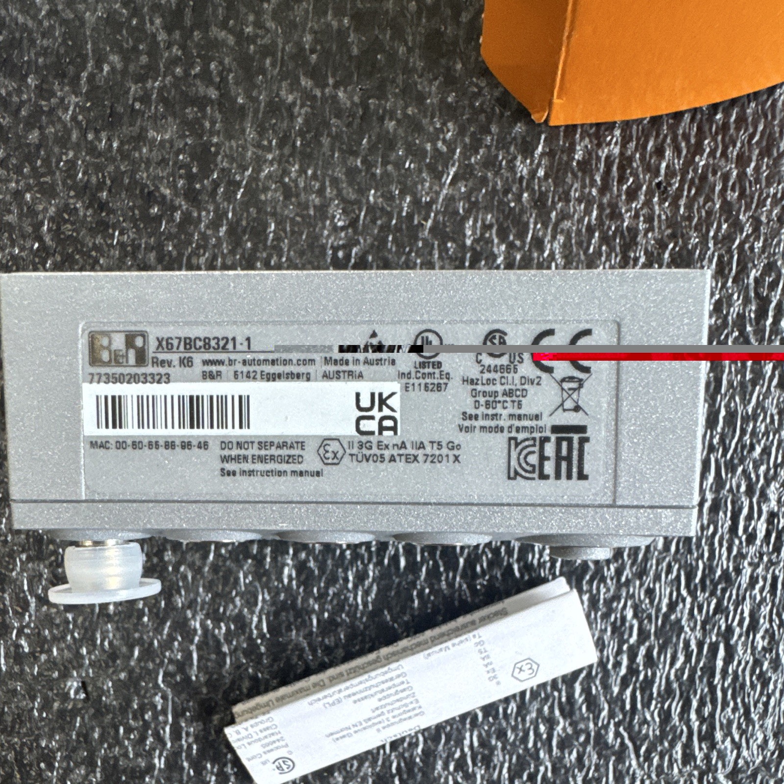 B&R X67BC8321-1 X67 System PLC Digital I/O Module, Powerlink Communication