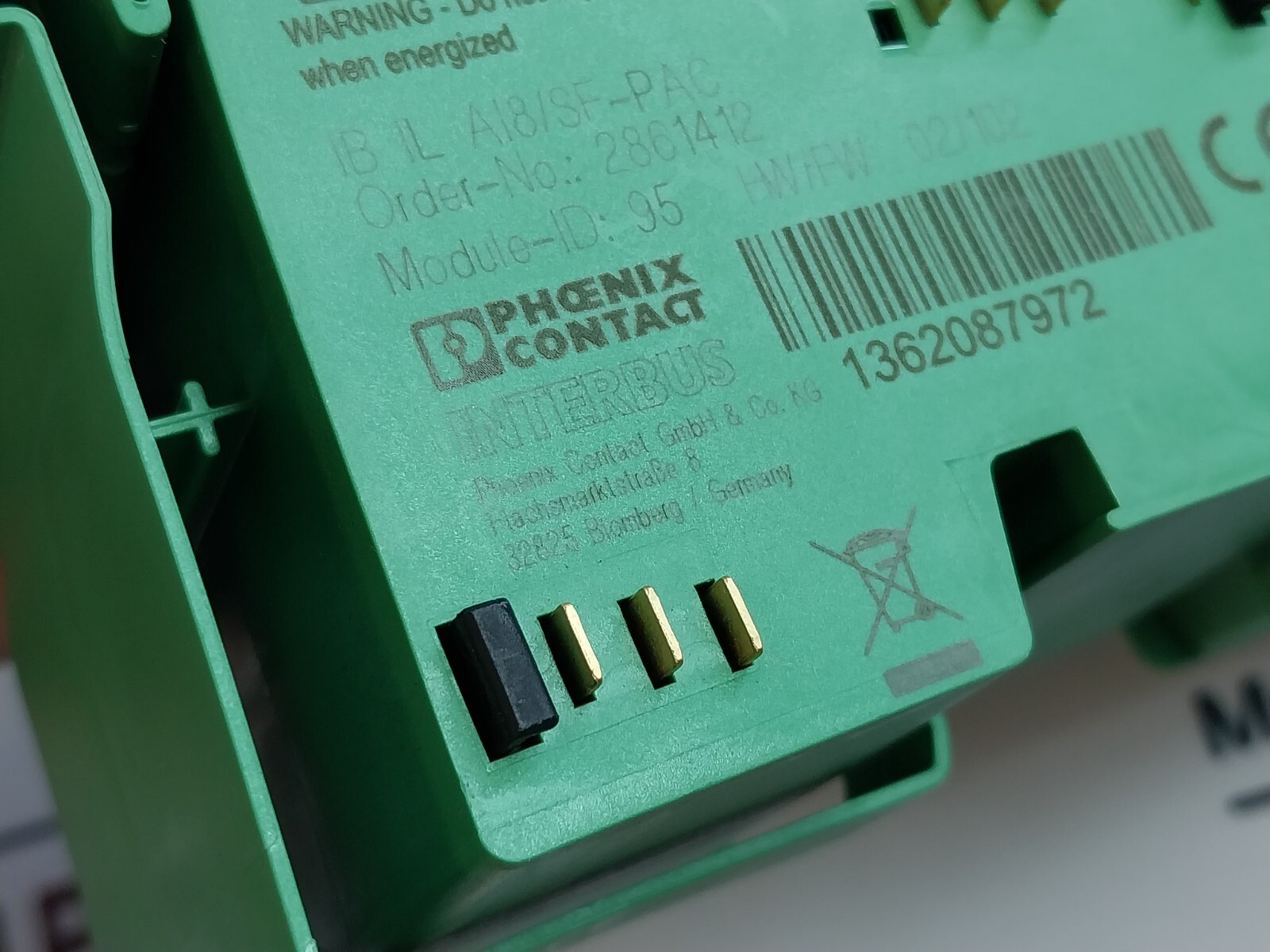 PHOENIX CONTACT IB IL AI8/SF-PAC Analog Module 2861412
