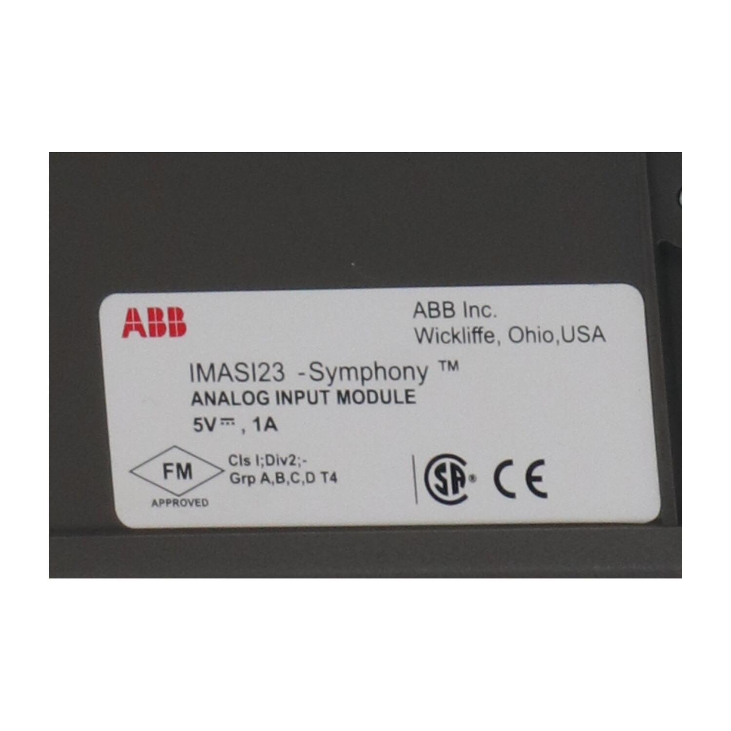 ABB IMASI23 Analog Input Module New NMP