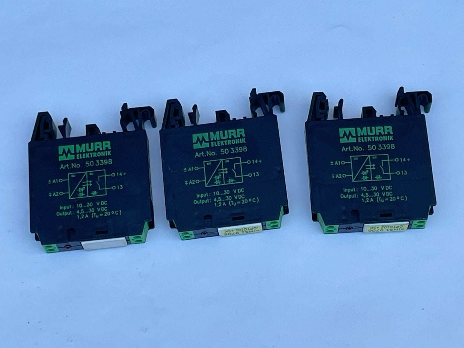 Murr Elektroniks 503398 Optocoupler Module (Lot of 3)