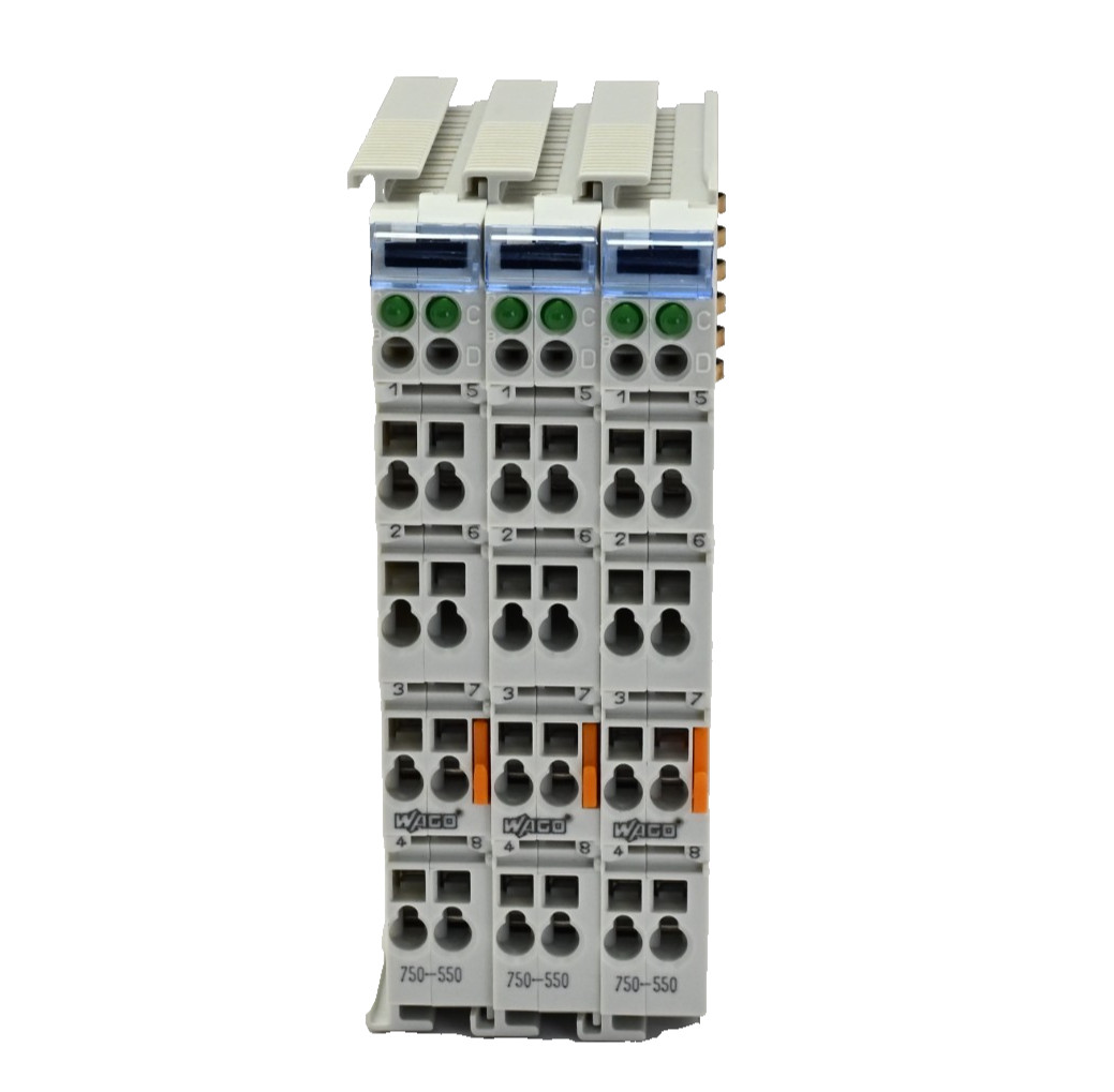 Lot of 3x WAGO 750-550 Input Voltage 24 VDC Output Voltage 0-10 VDC