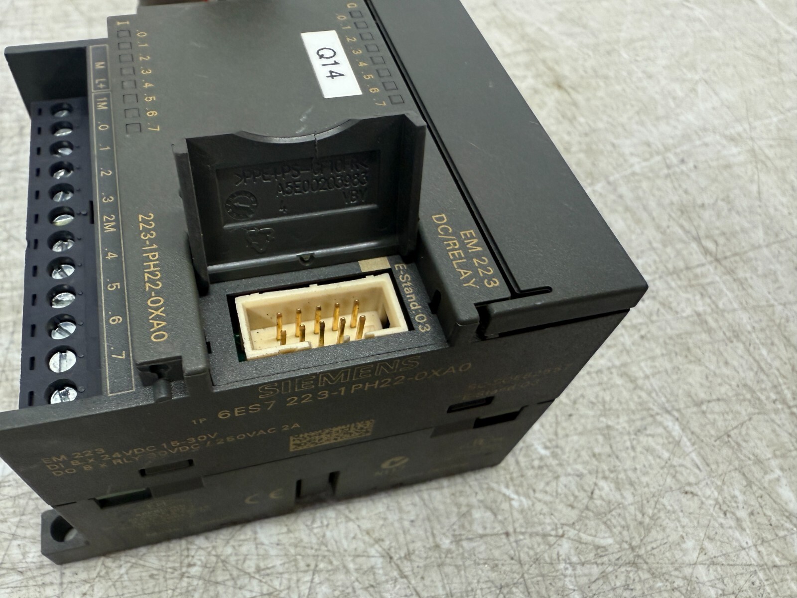 SIEMENS 6ES7 223-1PH22-0XA0 Simatic S7-200 I/O Module EM223 Dc/Relay