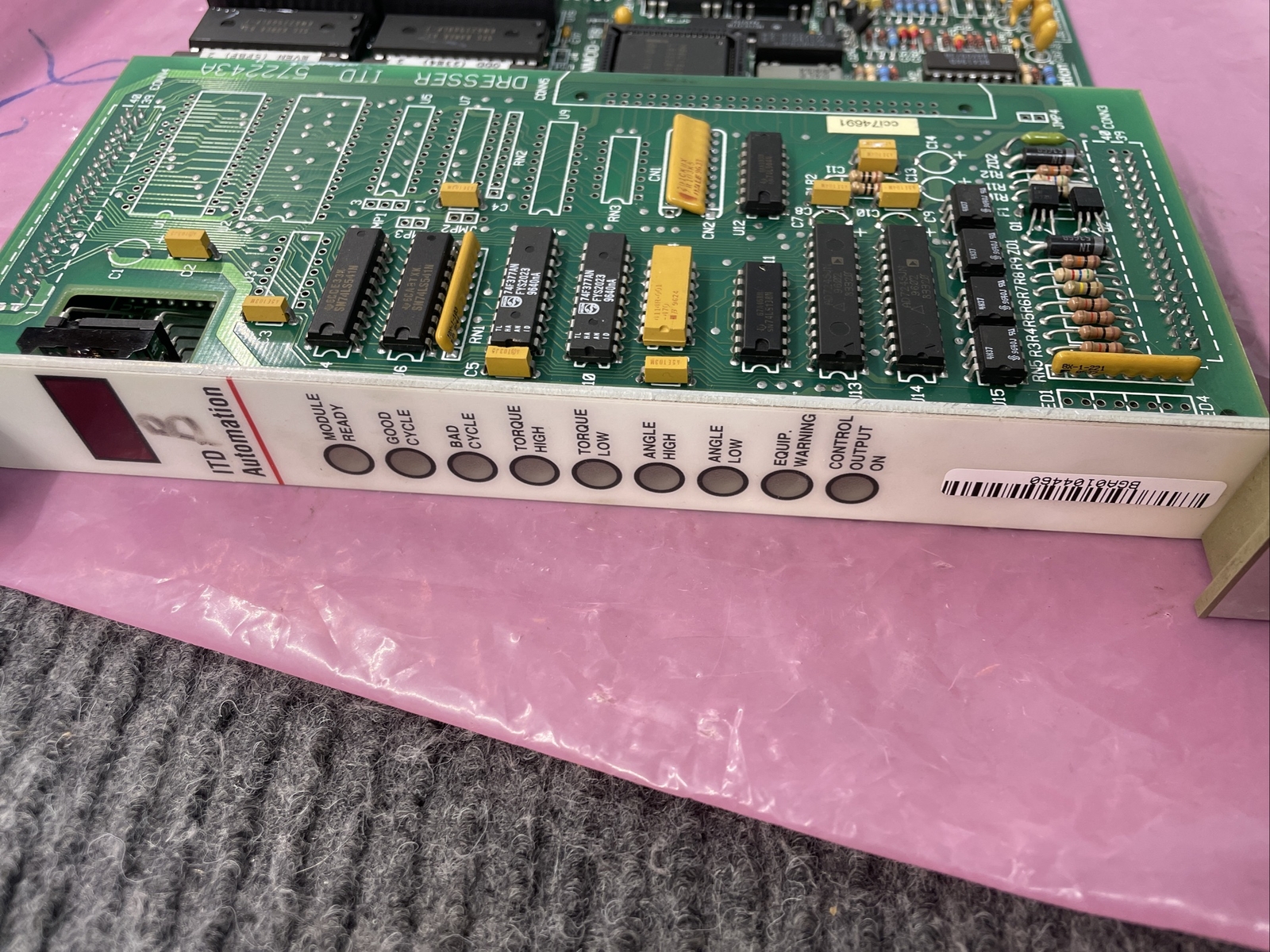 DRESSER ITD AUTOMATION CONTROL BOARD PCB-SPINMOD-1B2B BGA0104460