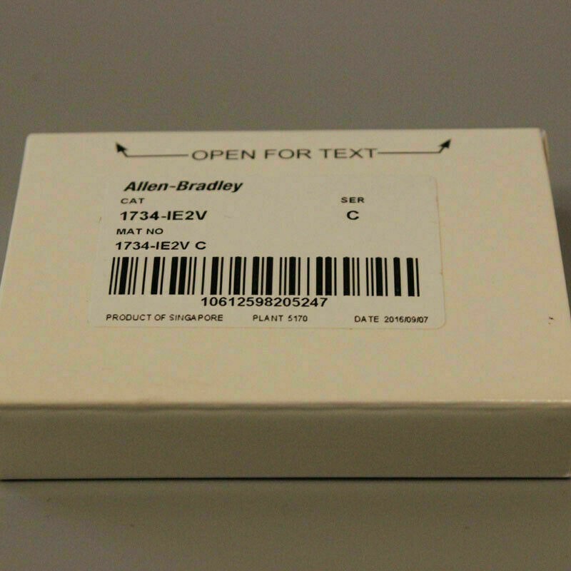 New Allen-Bradley 1734-IE2V 2 Point Analog PLC Input Module 1734IE2V US Free Tax