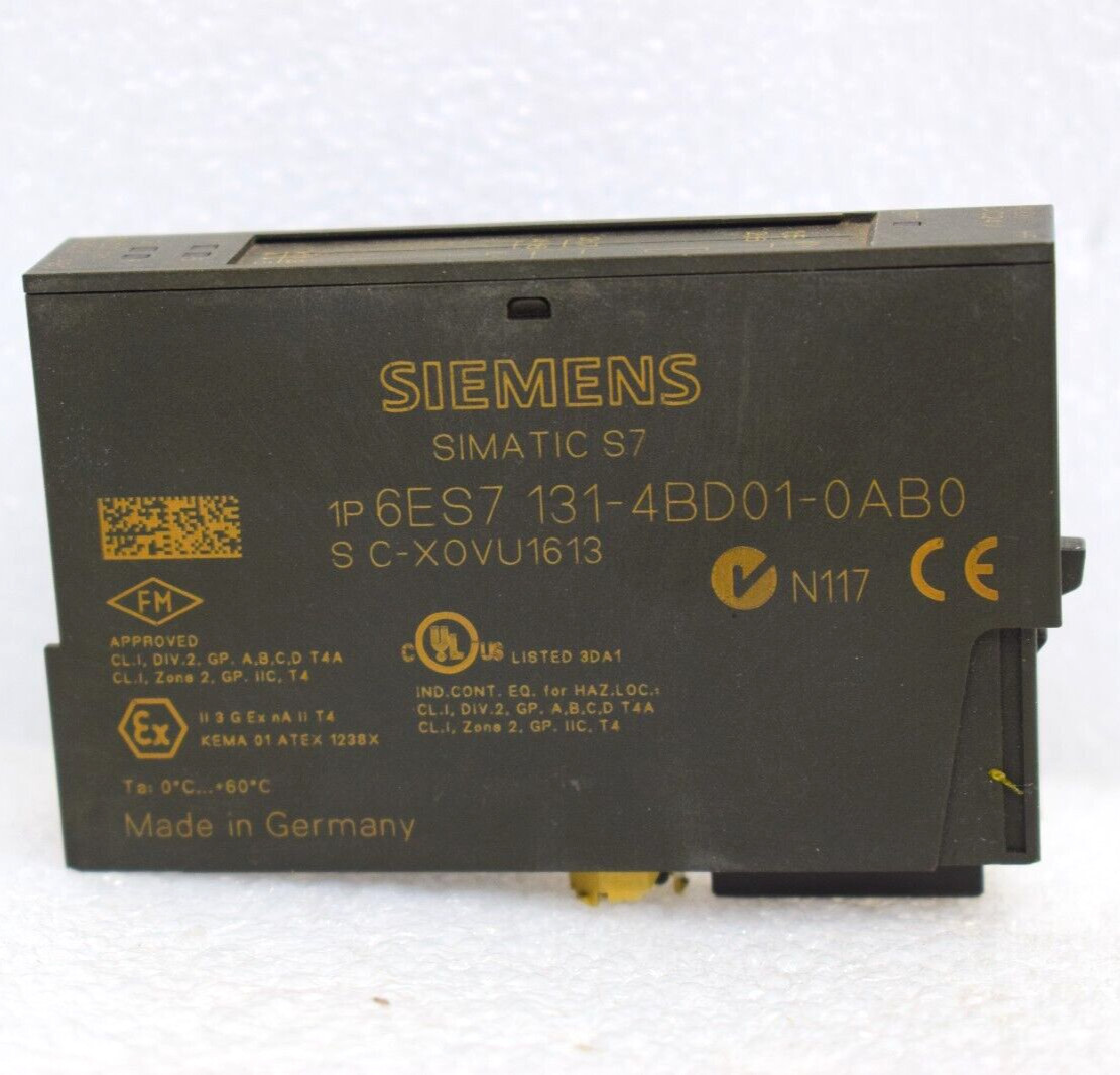 SIEMENS 6ES7 131-4BD01-0AB0 ANALOG INPUT MODULE 6ES7131-4BD01-0AB0