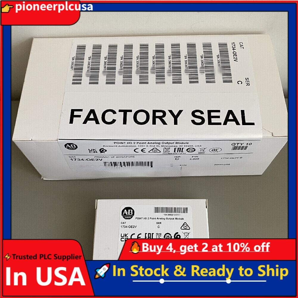 1734-OE2V Allen-Bradley 1734OE2V POINT I/O 2 Point Analog Output Module New