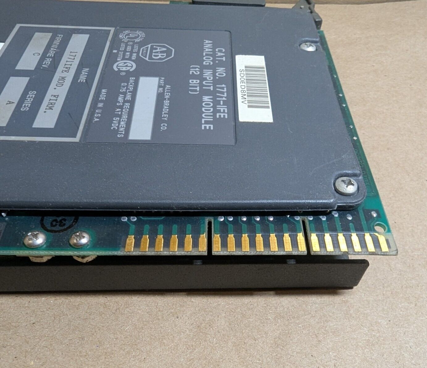 Allen-Bradley 1771-IFE Ser. A PLC-5 Analog Input Module (12 Bit)