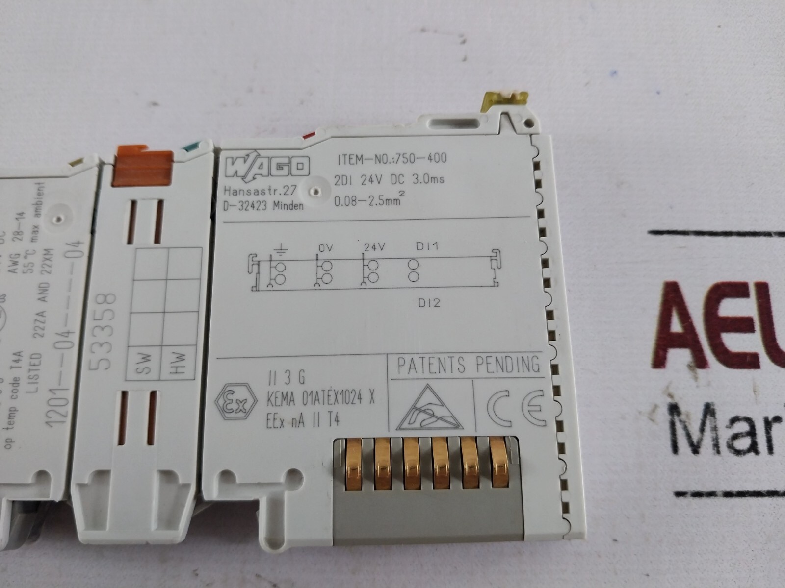 Wago 750-400 digital input module 1201–04—-04 24v