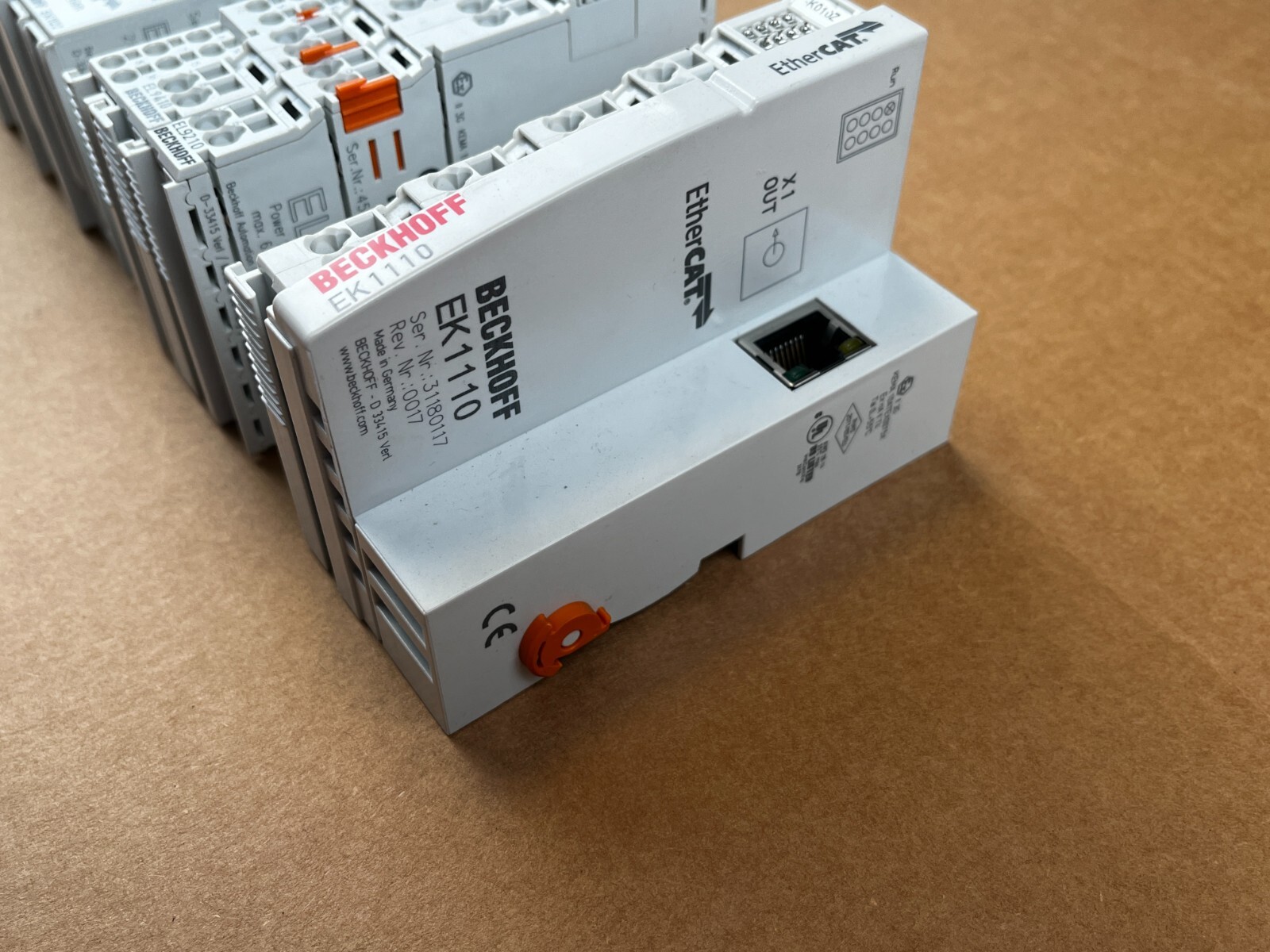 Beckhoff EK1100 Output + 2x EL6731 + 2x EK1122 + EL9410 + EL9210 + EL1819