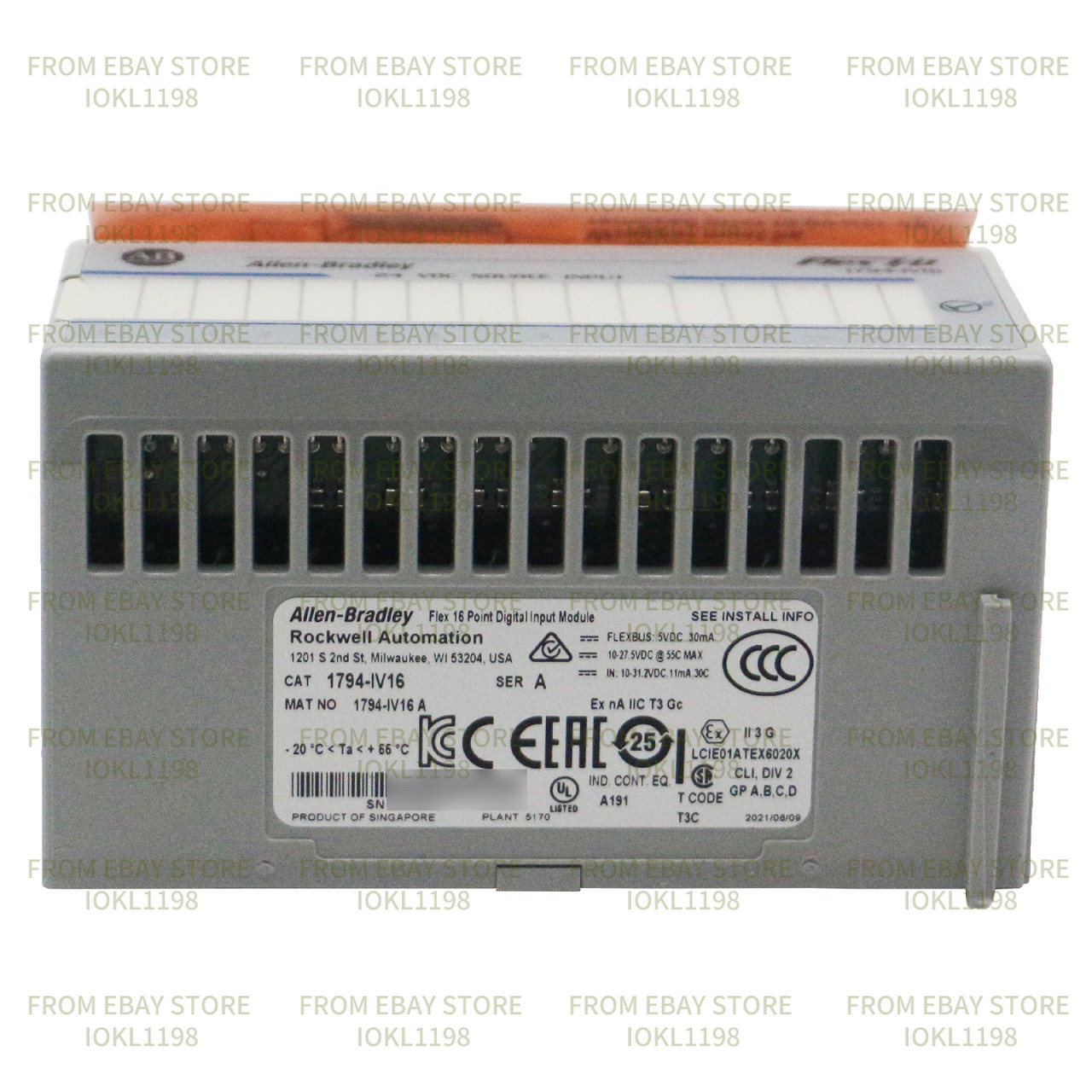 AB 1794-IV16 1794 Flex Flex XT I/O System Input Module 24VDC 16 Source Inputs