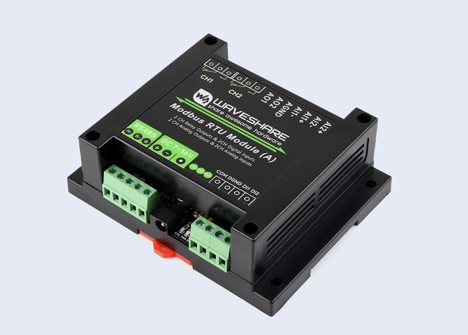 Industrial Modbus RTU Mixed Input And Output Module Multiple Isolation Protectio
