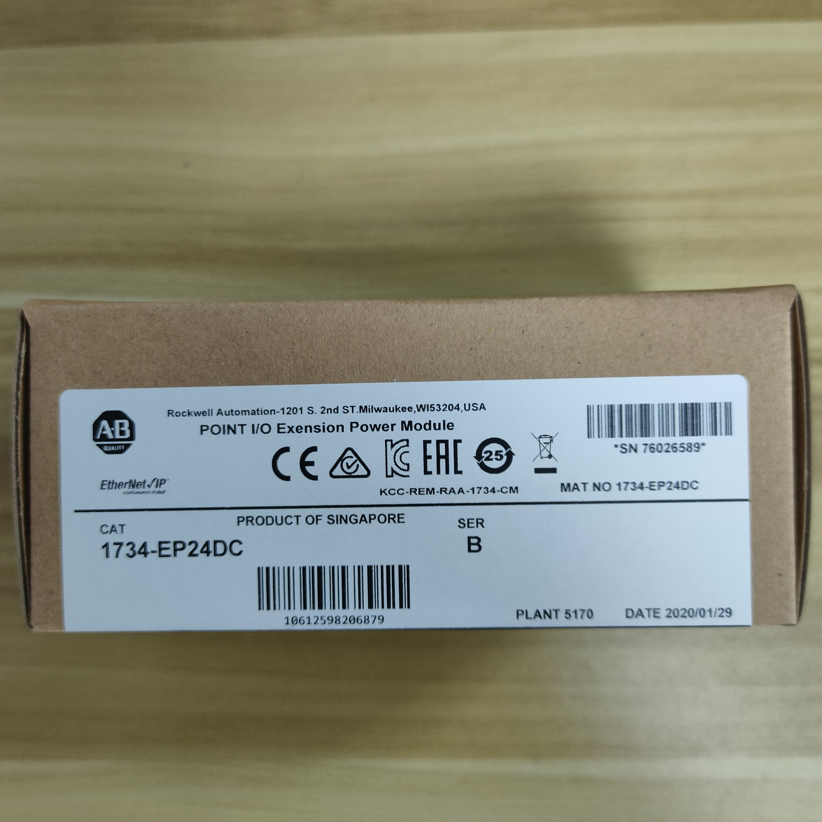 1734-EP24DC AB SerB POINT I/O Extension Power Moudule 2023 New Factory Sealed TX