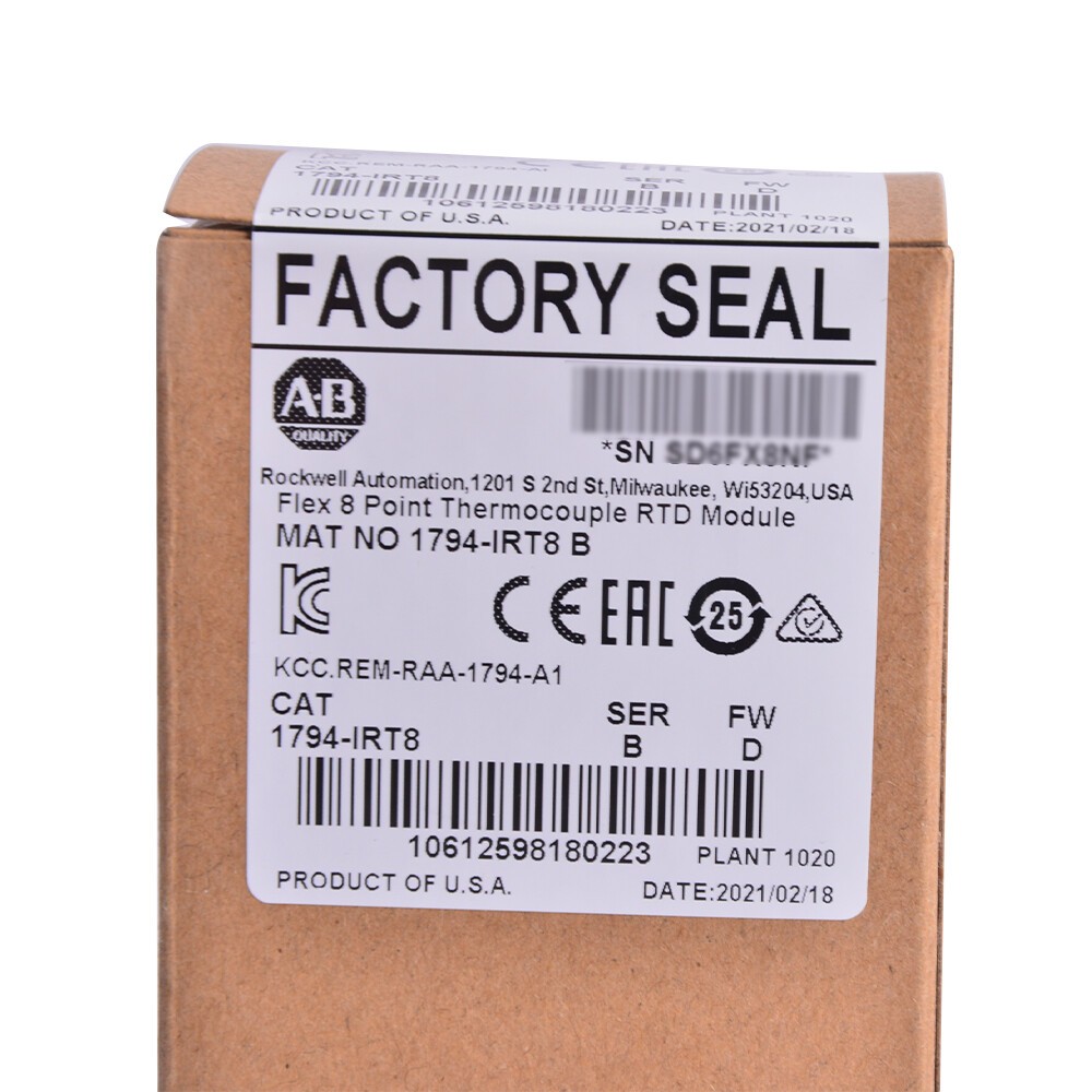 NEW Sealed Allen-Bradley Flex 8 Point Thermocouple RTD Module 1794-IRT8