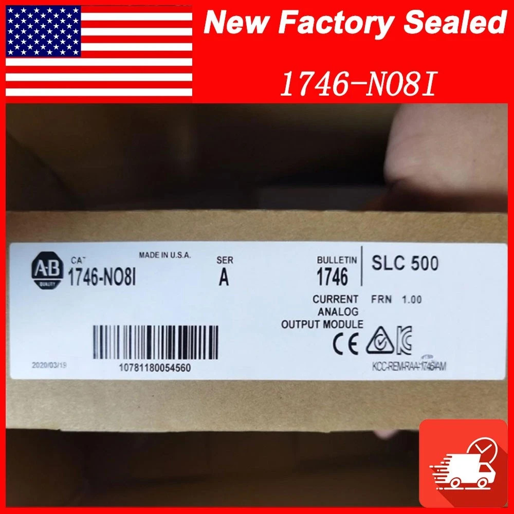 New Allen-Bradley 1746-NO8I SER A SLC 500 Analog Output Module 1746NO8I