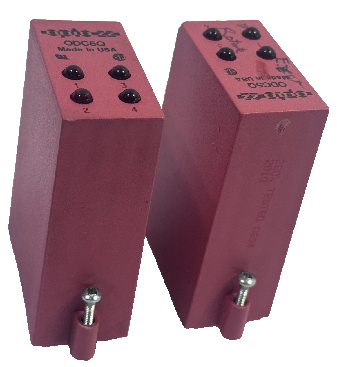 2 Each Opto 22 ODC5Q Modules 4 Channel 12 Pin