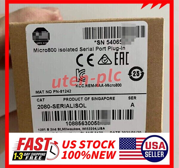 NEW SEALED Allen-Bradley 2080-SERIALISOL Micro800 Isolated Serial Port Plug-In