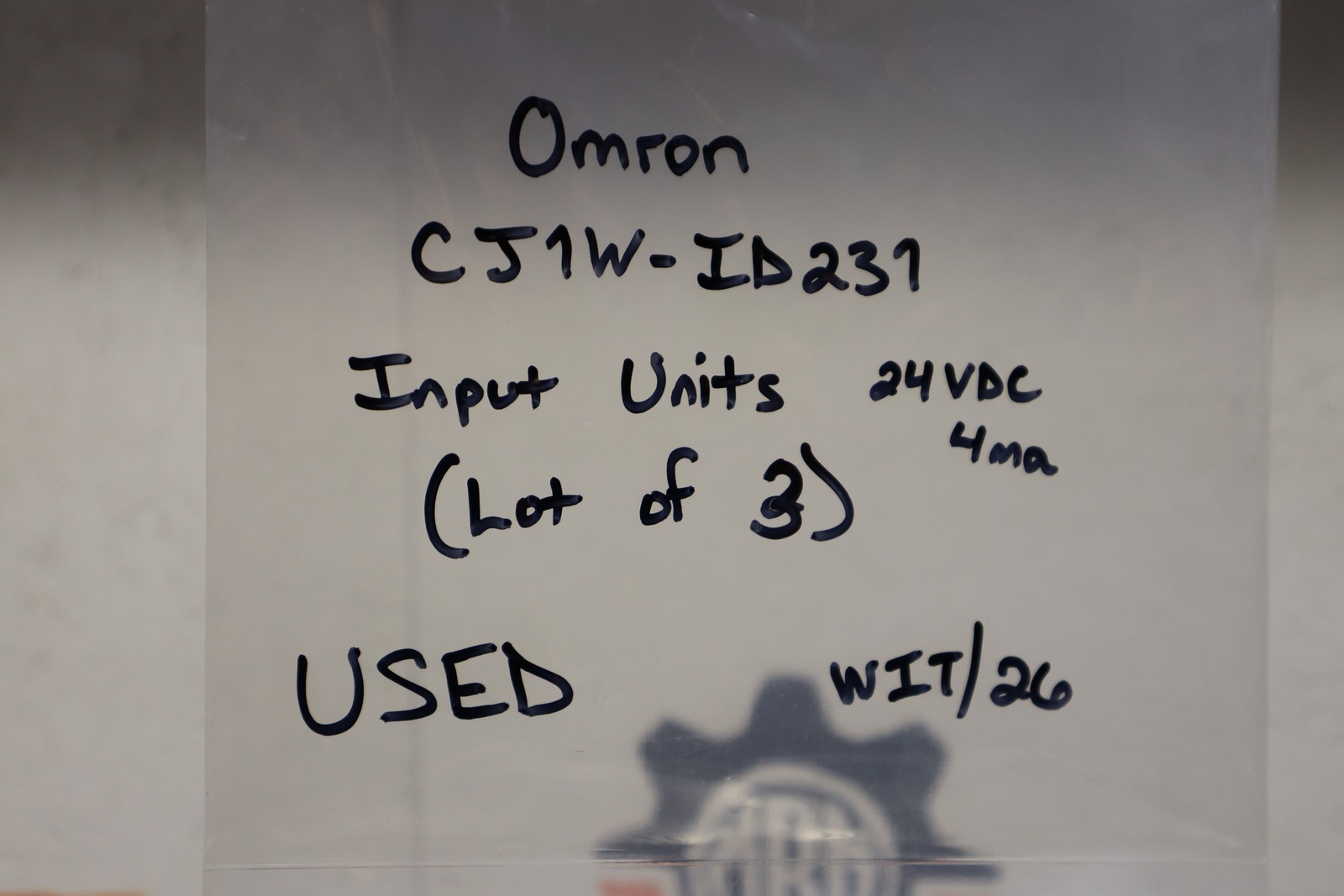 Omron CJ1W-ID231 Input Modules 24VDC 4mA Used With Warranty (Lot of 3)