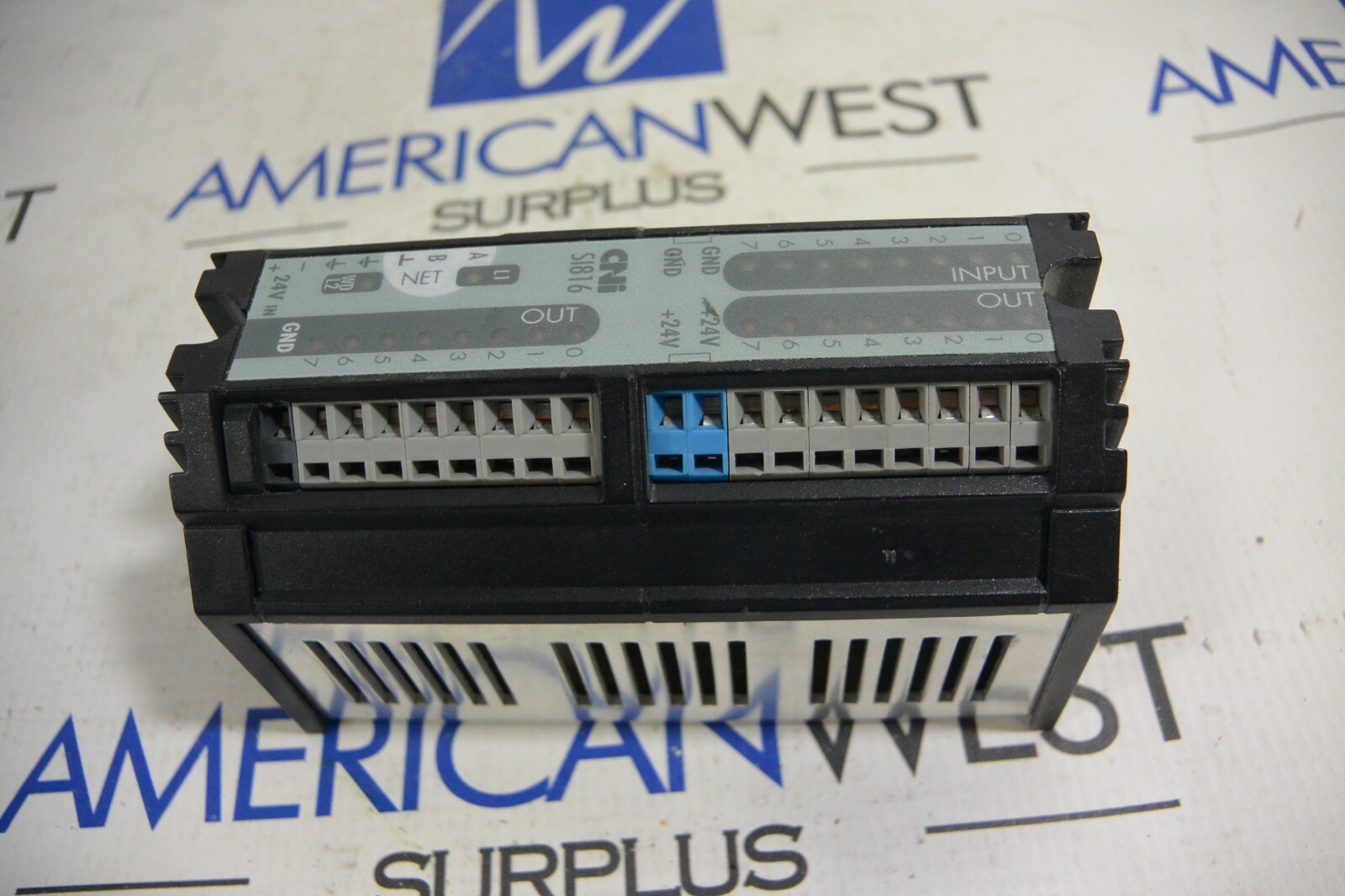CNI SI816 PLC Module Input Output CNI 38002060 rev D USED