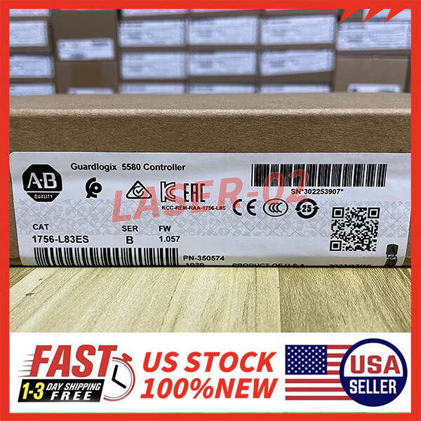 1756-L83ES / B Allen-Bradley GuardLogix 5580 Controller New Factory Sealed 2023