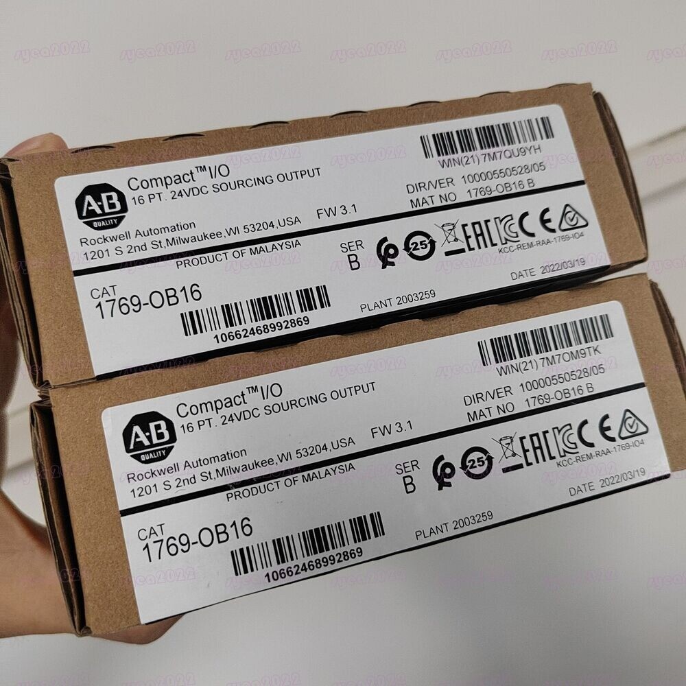 New Allen-Bradley 1769-OB16 CompactLogix 16 Pt 24VDC D/O Module US Free Tax