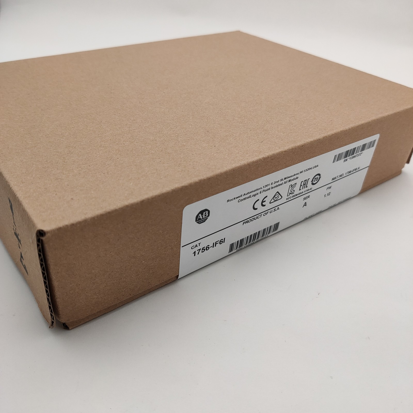New in Box AB 1756-IF6I/A ControlLogix 6 Point Isolated A/I Module 1756IF6I serA