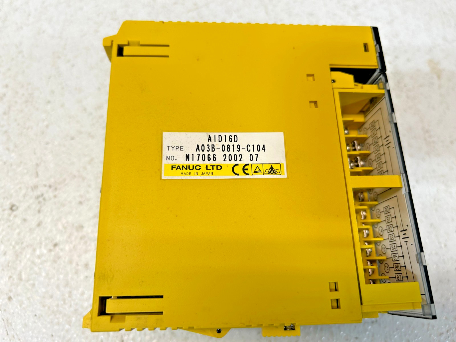 Lot of 3 Fanuc A03B-0819-C104 AID16D Modules