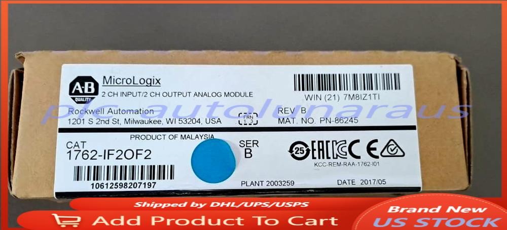 ALLEN BRADLEY 1762-IF20F2 INPUT AND OUTPUT ANALOG MODULE