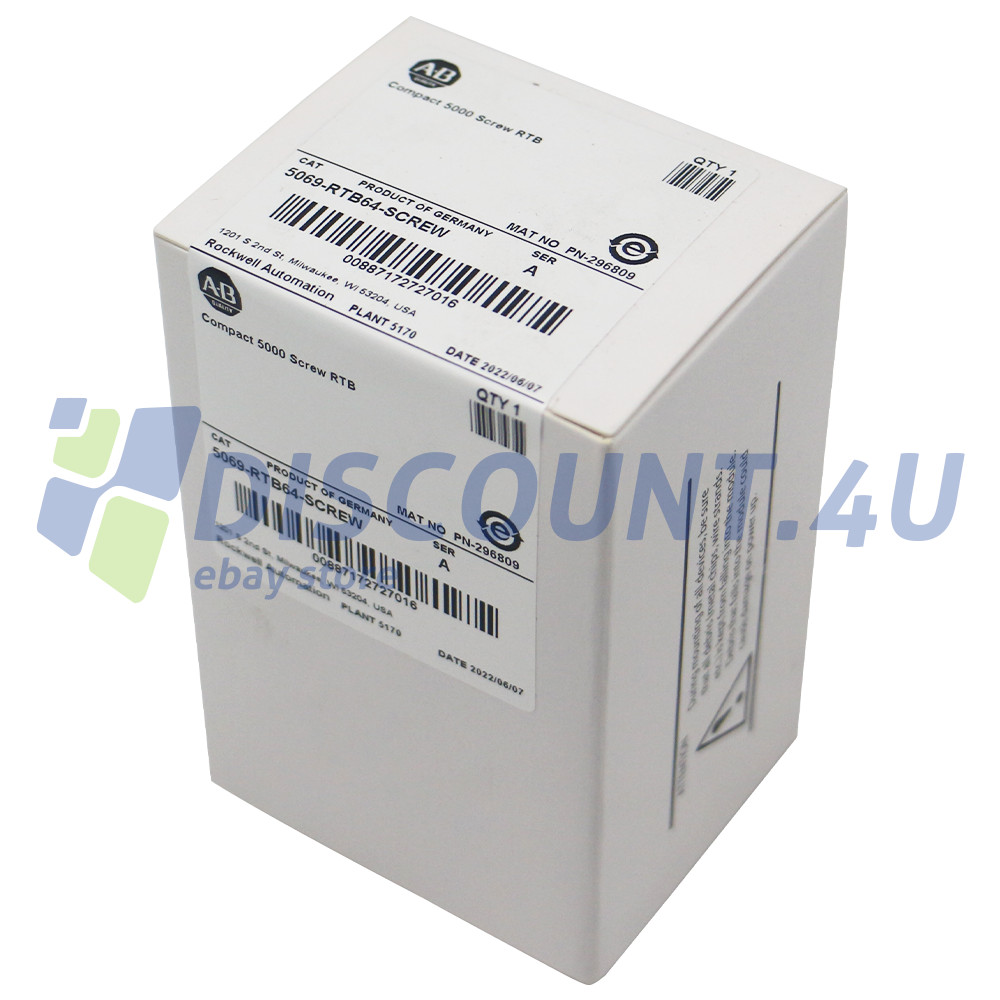 Sealed Allen-Bradley 5069-RTB64-SCREW /A Compact 5000 Screw RTB NEW IN BOX
