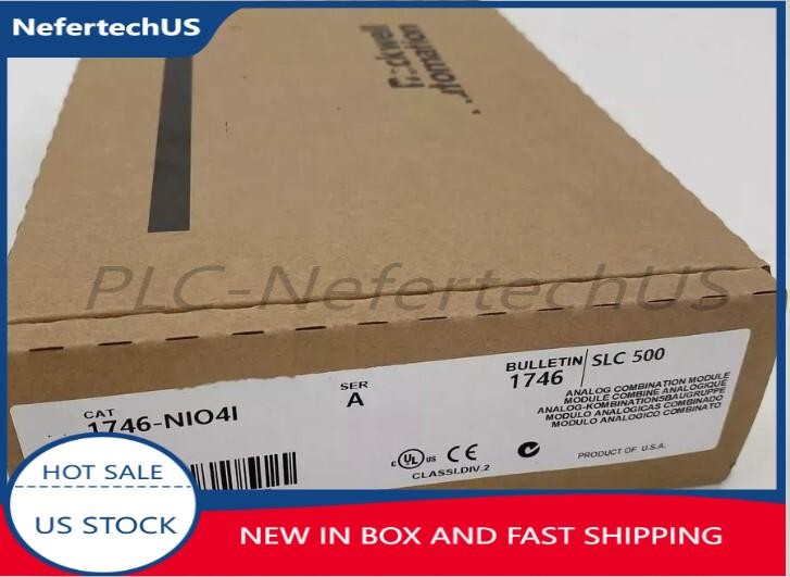 New Sealed AB 1746-NIO4I SLC 500 Analog Output Module 1746NIO4I