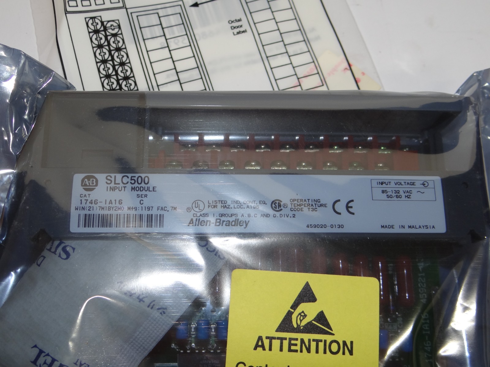 NEW Allen Bradley AB 1746-IA16 SER C SLC 500 Input Module New in box