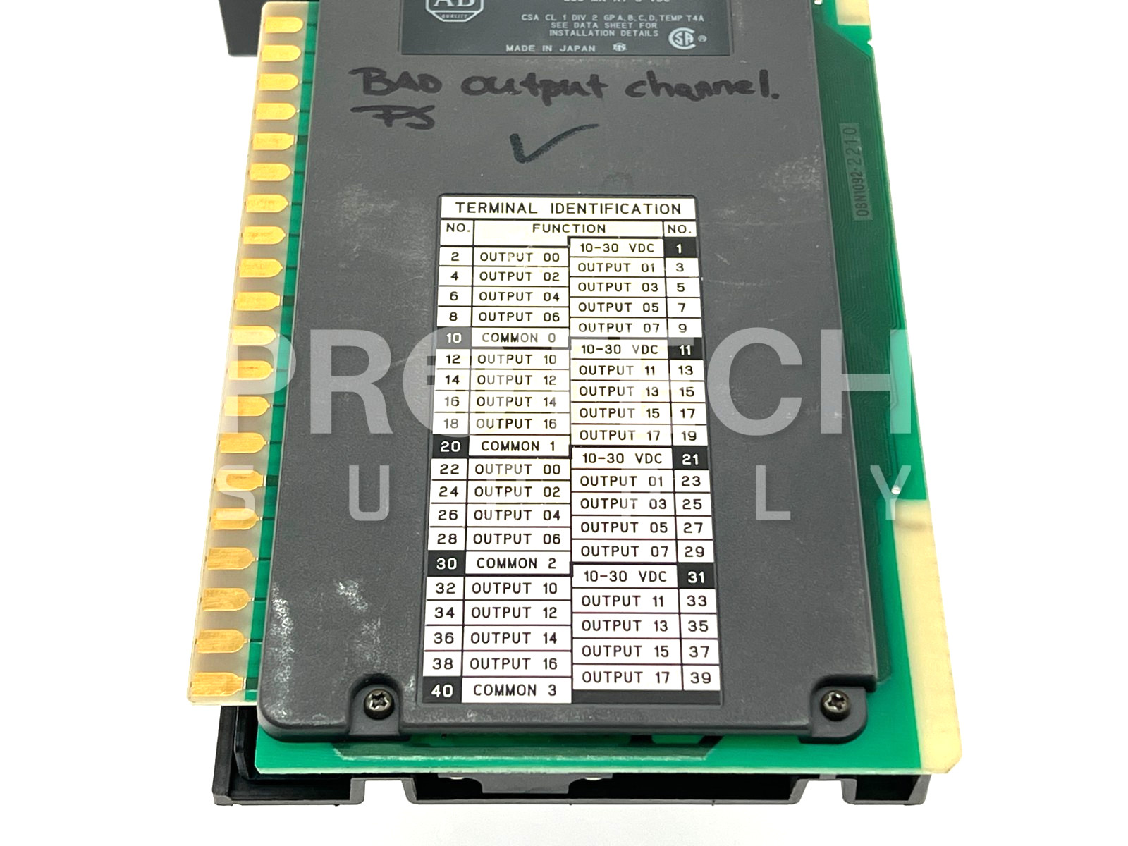 x3 Allen Bradley (2) 1771-OBN Output Module & (1) 1746-OB32 FOR PARTS / REPAIR