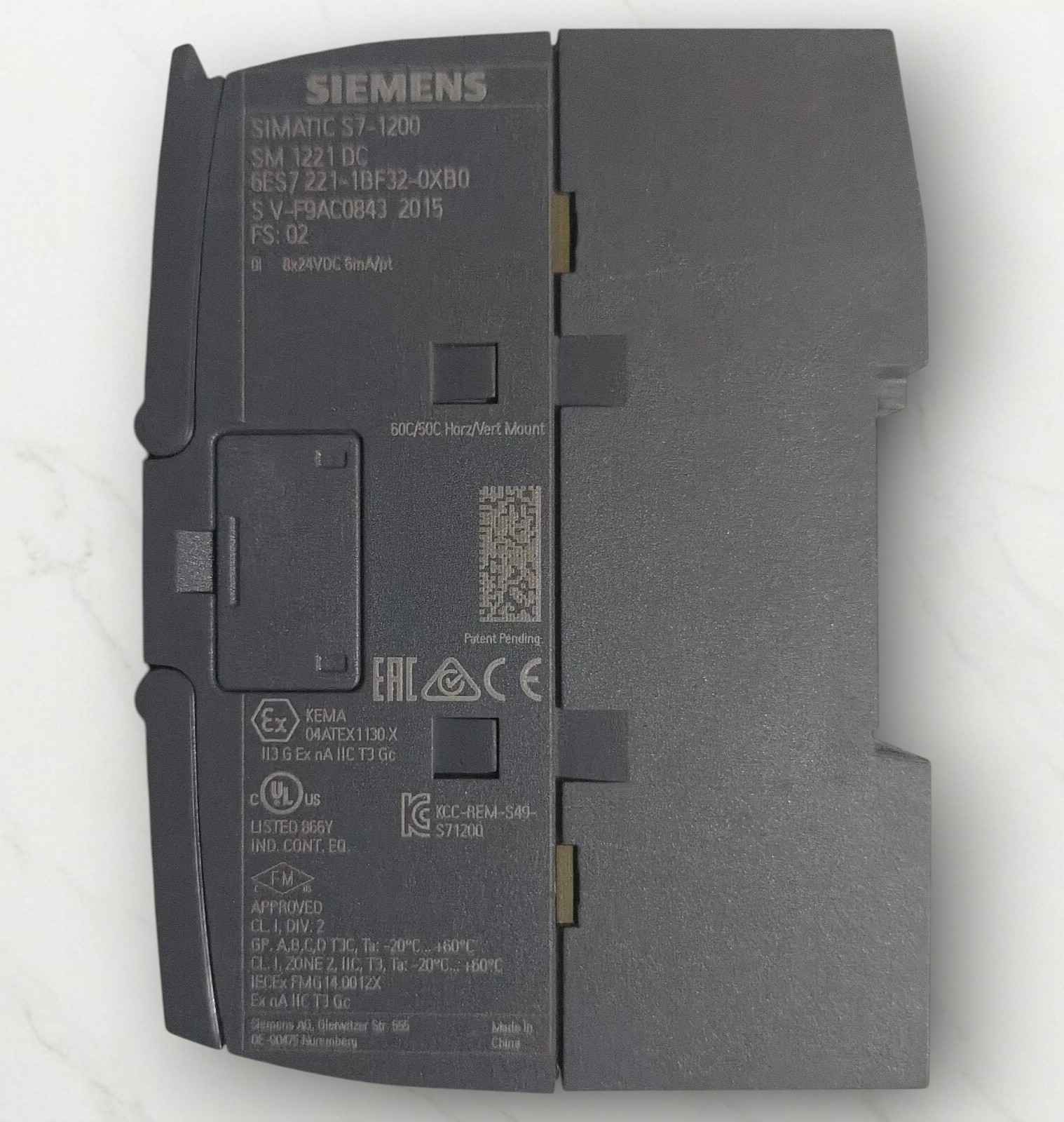 SIEMENS 6ES7221-1BF32-0XB0 S7-1200DIGITAL INPUT MODULE VOLTAGE 24VDC FAST SHIP