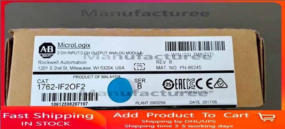 ALLEN BRADLEY 1762-IF20F2 INPUT AND OUTPUT ANALOG MODULE