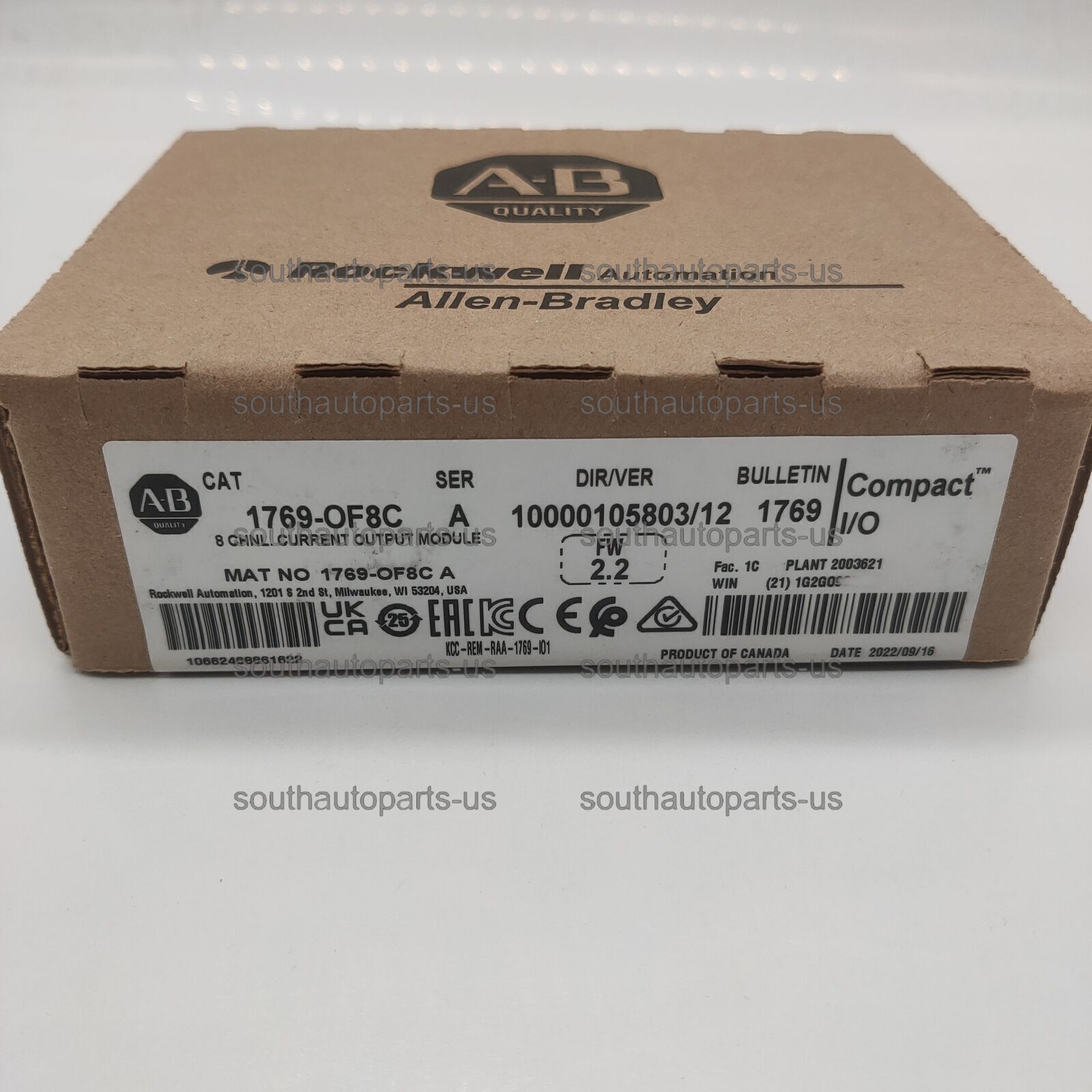 AB 1769-OF8C /A CompactLogix 8 Pt A/O Current Module AB 1769OF8C NEW