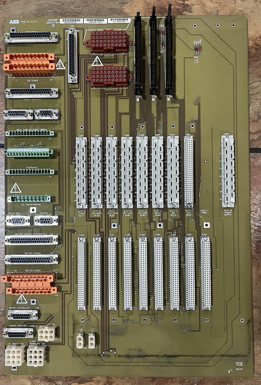 Asea Brown Boveri 086345-504 PLC Panel