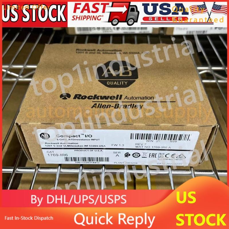 New Factory Sealed AB 1769-IR6 CompactLogix 6 Pt RTD Module 1769IR6 US Free Tax