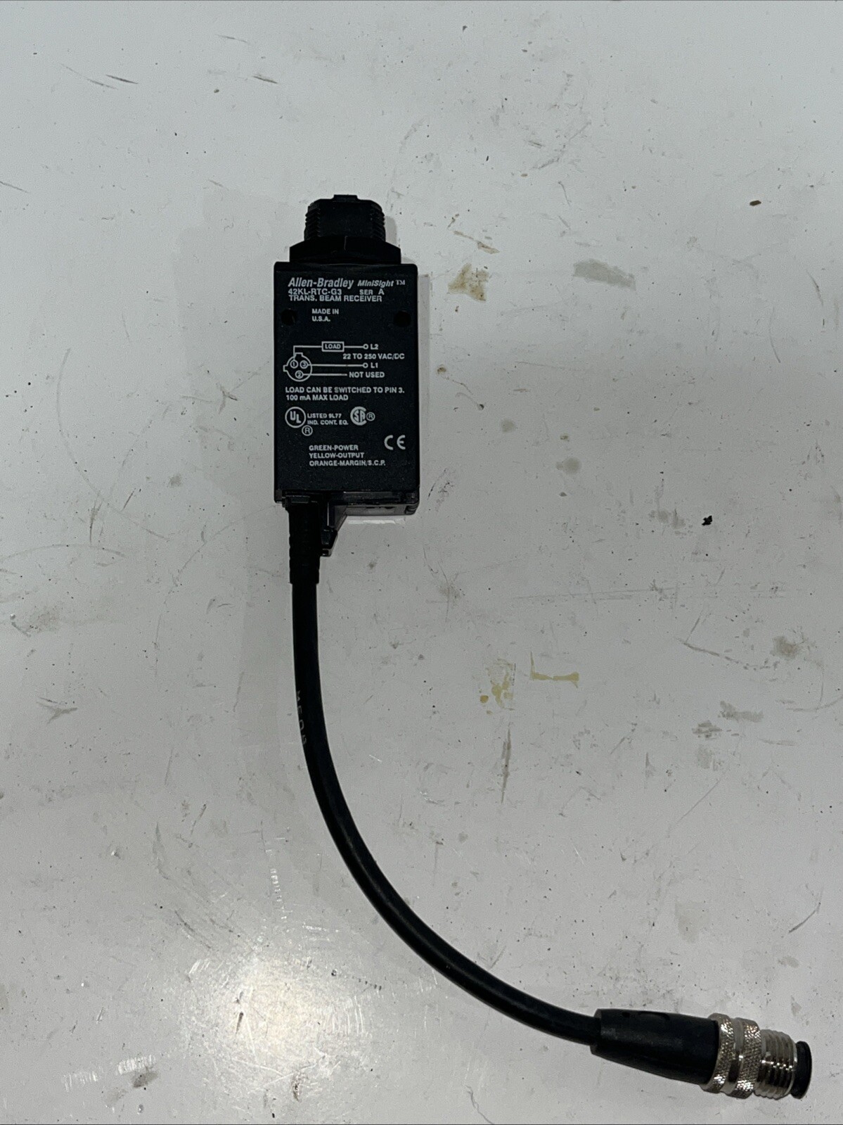 allen bradley minisight 42KL-RTC-G3 series A trans beam receiver NOS