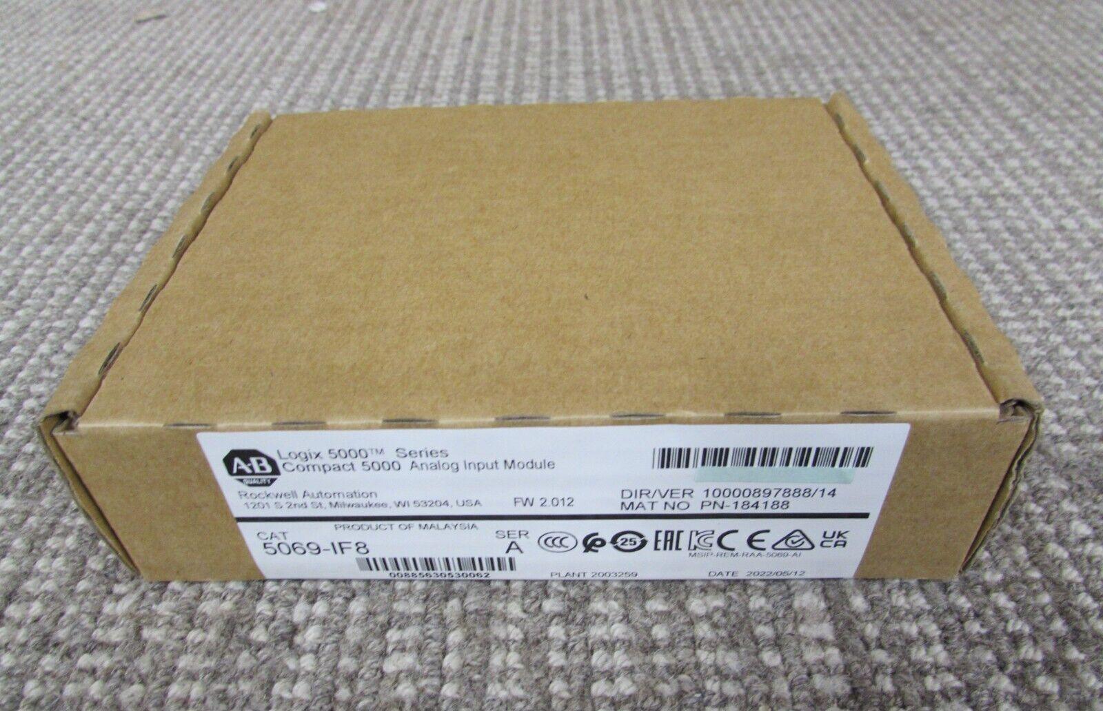 NEW Sealed Allen Bradley 5069-IF8 Compact 5000 Analog Input Module 5069-IF8