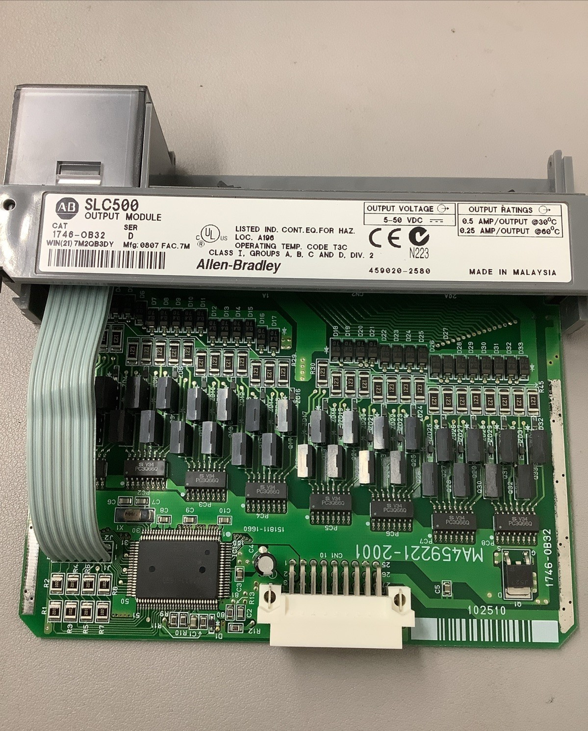 Allen Bradley 1746-OB32D Digital Output Module, SLC500, 5-50VDC (b4)