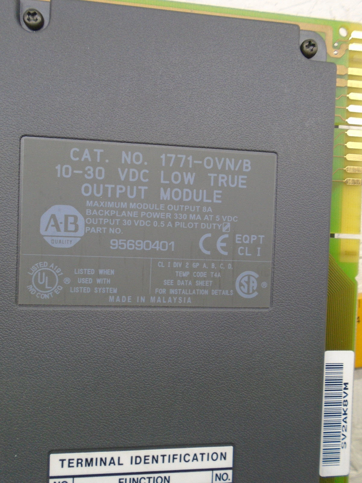 1771-OVN /B Allen Bradley PLC 5 DC 10-30 VDC Output Module 1771-0VN 1771OVN E15