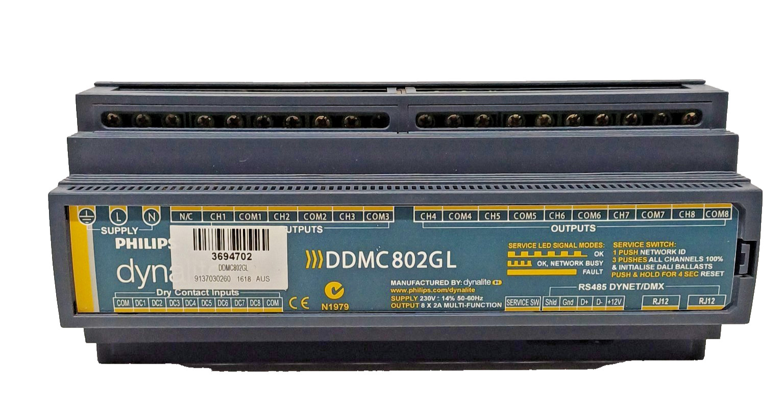 NEW PHILIPS DYNALITE DDMC802GL AUSTRALIA