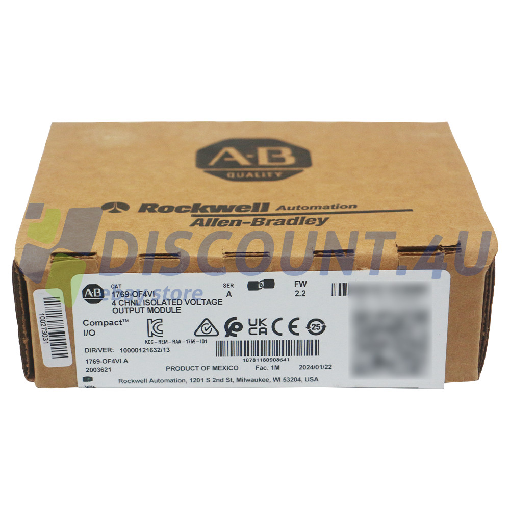 New 1769-OF4VI Allen Bradley CompactLogix 4 Pt A/O Voltage Module