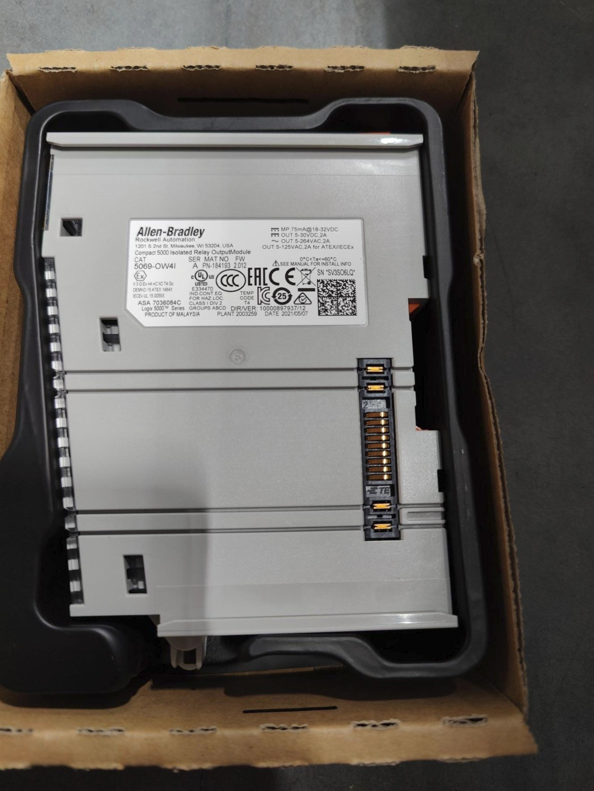 Allen Bradley 5069-OW4I Ser.A Compact I/O 4-Ch Relay Output Module – Open Box