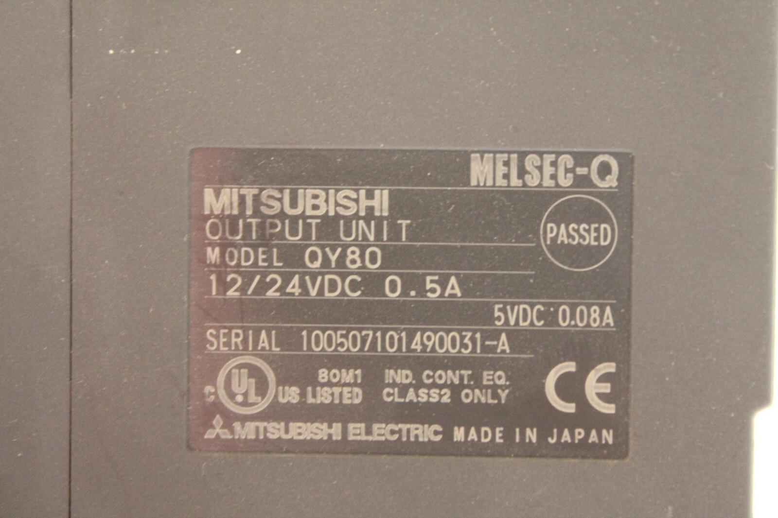 Mitsubishi QY80 Melsec-Q Output Unit